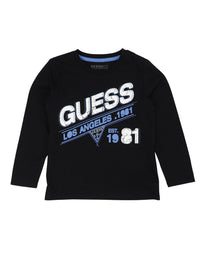 T-shirt M. Comp. Preto para Menino - GUESS