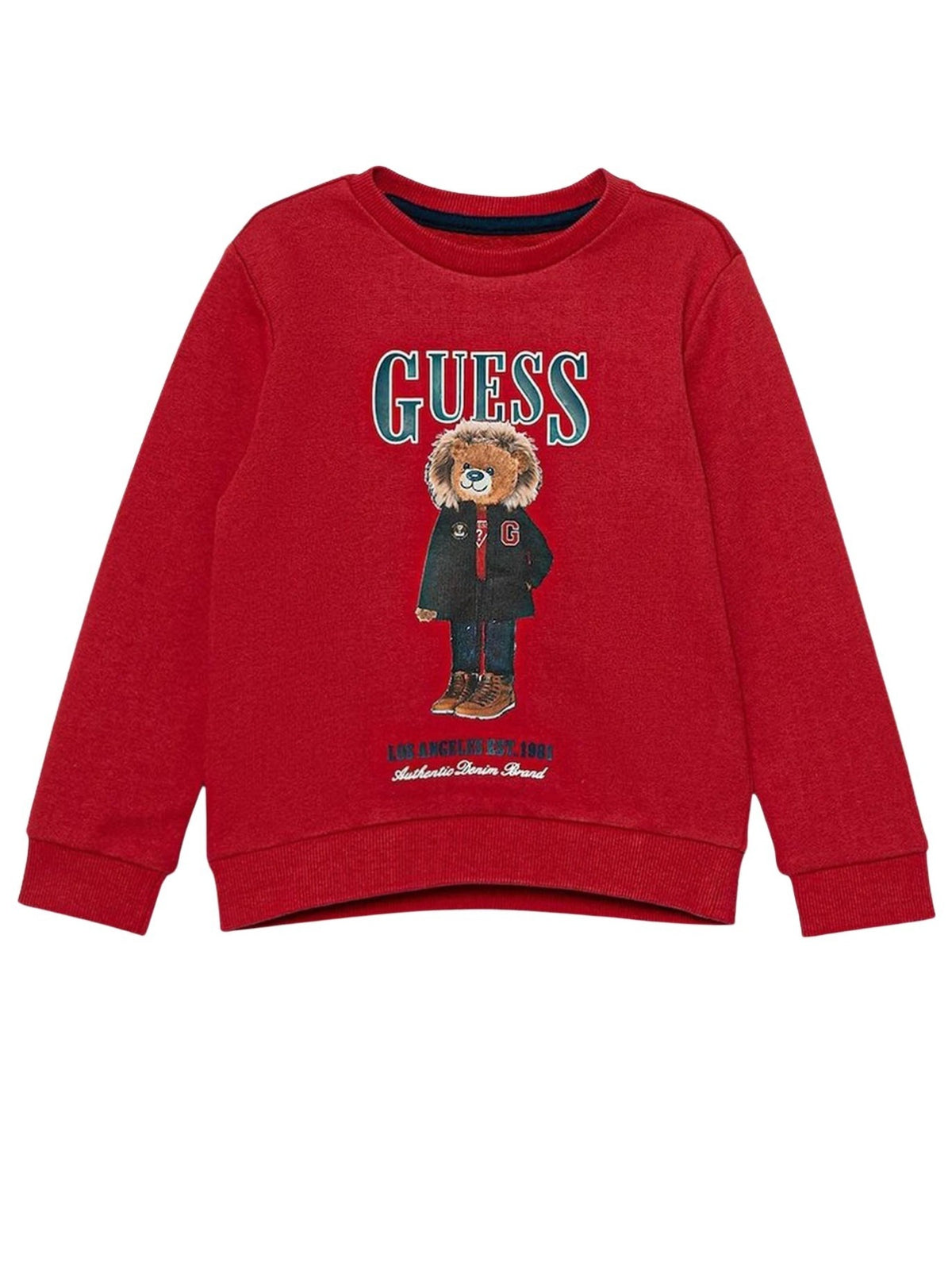 Sweat-shirt Vermelho Escuro para Bebé Menino - GUESS