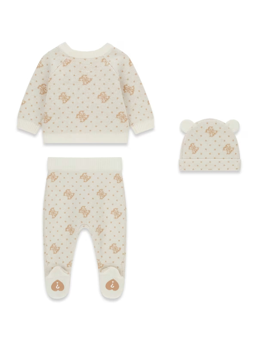 Conjunto Creme / Pérola para Bebé Menina - GUESS