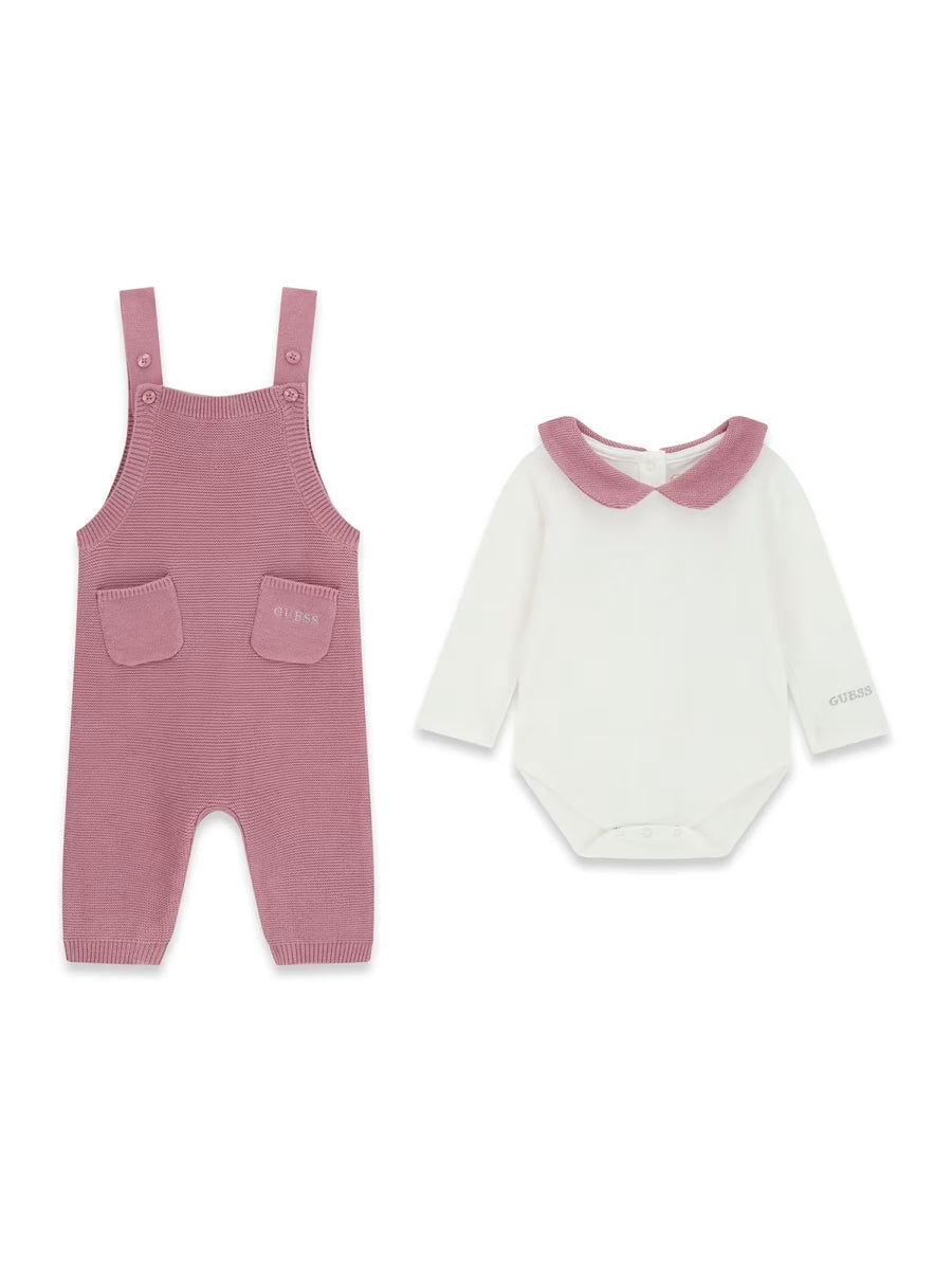 Conjunto Rosa Velho para Bebé Menina - GUESS