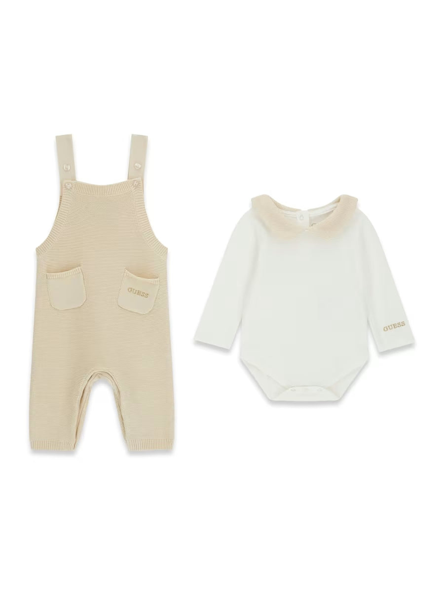 Conjunto Creme / Pérola para Bebé Menina - GUESS