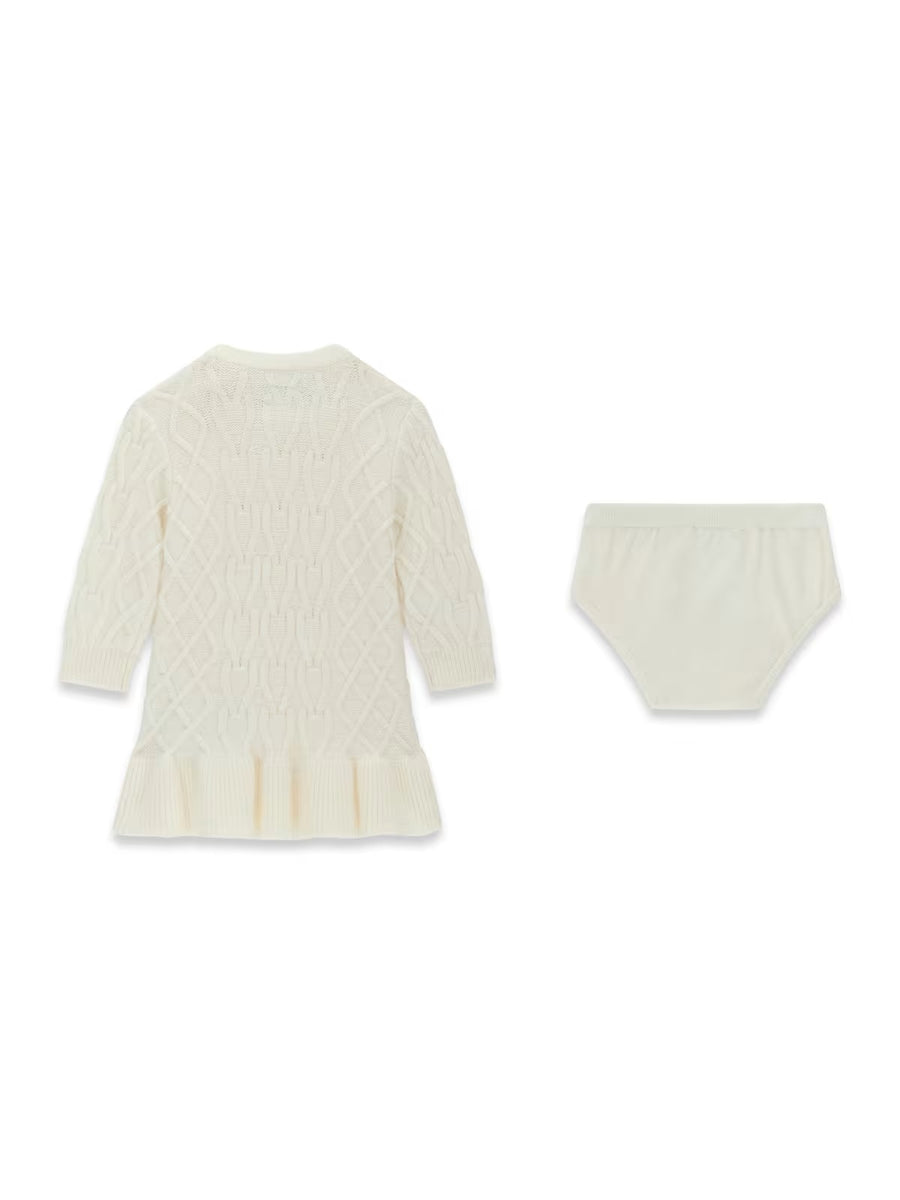 Vestido Creme / Pérola para Bebé Menina - GUESS