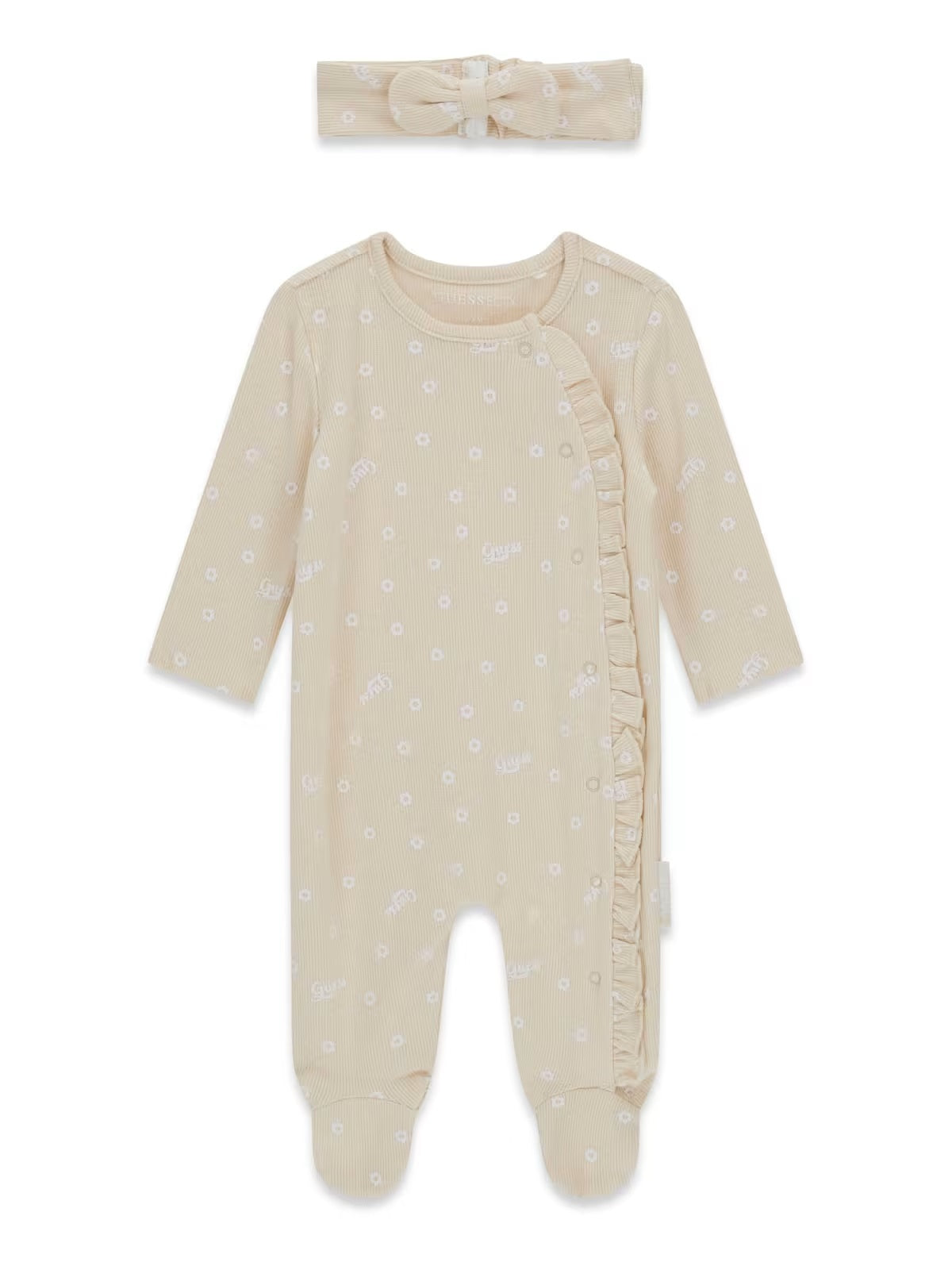 Babygrow Bege para Bebé Menina - GUESS