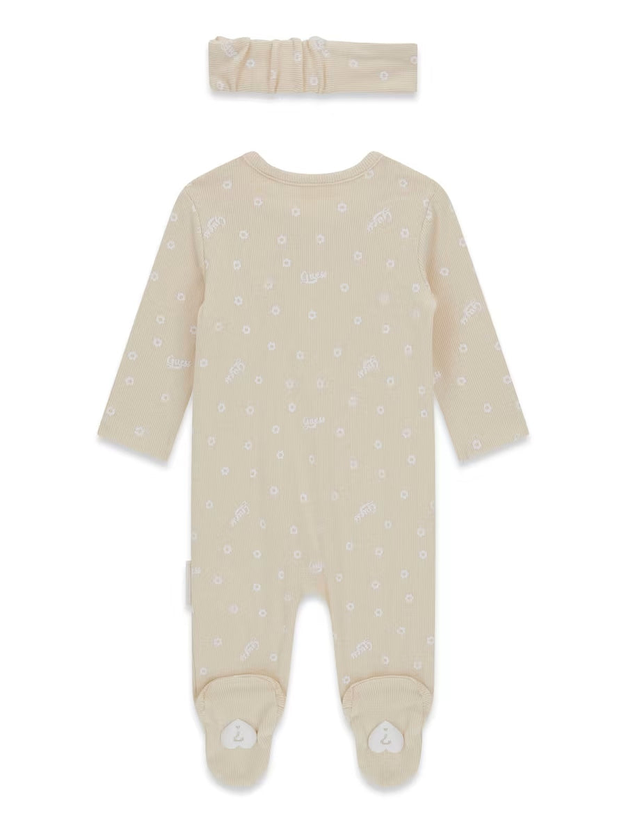 Babygrow Bege para Bebé Menina - GUESS